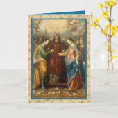 Katholische Verlobung religiöses Gebet Vintag Karte (Gelbe Blume)