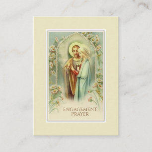 Katholische Verlobungs-Kirchliche Hochzeitskarte Visitenkarte