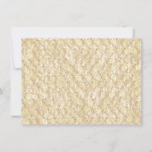 Katholische Verzierte Rose Save the Date flach Kar (Rückseite)