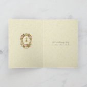 Katholische Vintage Hochzeitskarte Karte (Innenseite)