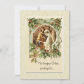 Katholische Weihnachten Traditionelle Hochzeitsein Einladung (Vorderseite)