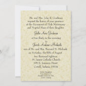 Katholische Weihnachten Traditionelle Hochzeitsein Einladung (Rückseite)