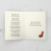 Katholische Weihnachtsfamilie Heilige Dreifaltigke Karte (Innenseite)