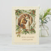 Katholische Weihnachtsfeierlichkeiten - Verlobung Einladung (Stehend Vorderseite)