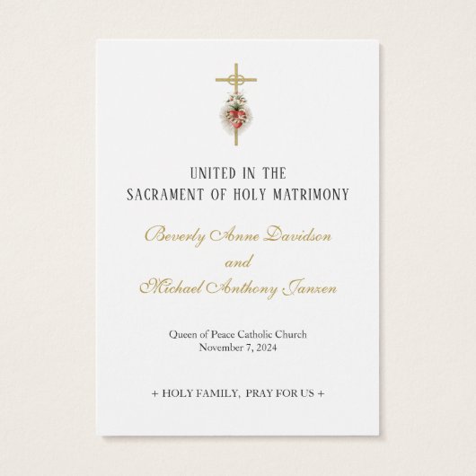 Katholische Weihnachtskarten (Rückseite)