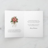 Katholische Weihnachtsmesse-Gebetskarte Feiertagskarte (Innenseite)