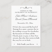 Katholische Weihnachtspointsettische Gastgeschenk  Visitenkarte (Rückseite)