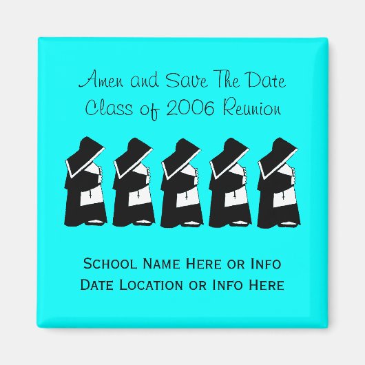Katholische Wiedersehen Nun Save the Date Custom Magnet (Vorne)