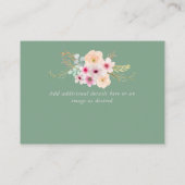 Katholische Windschutzscheibe - Blumenkreuz Begleitkarte (Rückseite)