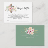 Katholische Windschutzscheibe - Blumenkreuz Begleitkarte (Vorne/Hinten)