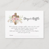 Katholische Windschutzscheibe - Blumenkreuz Begleitkarte (Vorderseite)