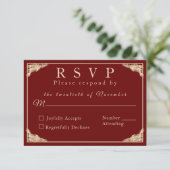 Katholische Winter-Hochzeitskarte RSVP Karte (Stehend Vorderseite)