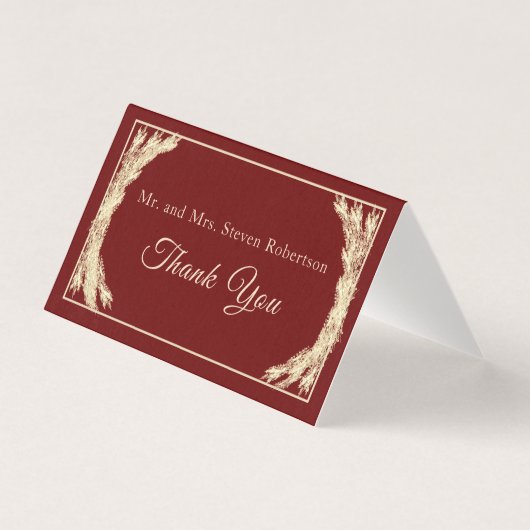 Katholische Winterhochzeit Dankeschön-Karte (Vorderseite)