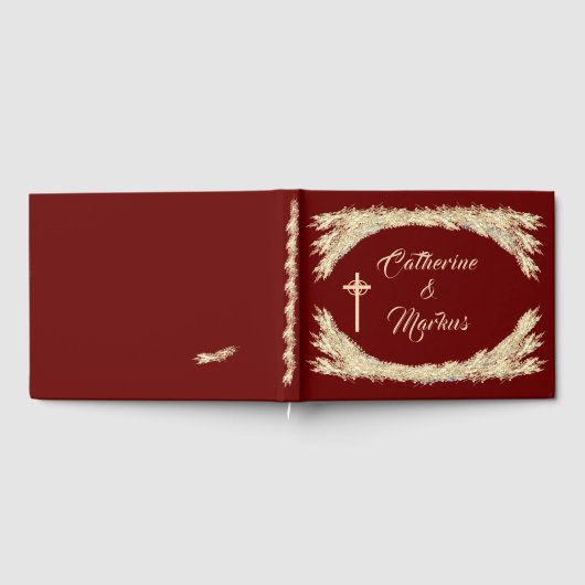 Katholische Winterhochzeit Gästebuch (Voll)