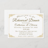 Katholische Winterhochzeit Probe Dinner (Vorne/Hinten)