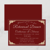 Katholische Winterhochzeit Probe Dinner (Vorne/Hinten)