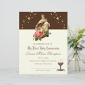 Katholische Zeugnisurkunde über die Heilige Kommun (Stehend Vorderseite)