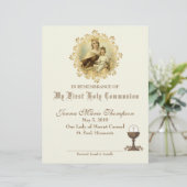 Katholische Zeugnisurkunde über die Heilige Kommun (Stehend Vorderseite)