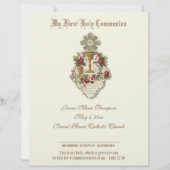 Katholische Zeugnisurkunde über die Heilige Kommun (Vorderseite)