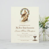 Katholische Zeugnisurkunde über die Heilige Kommun (Stehend Vorderseite)