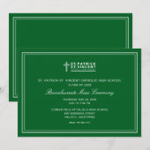 Katholischer Abschluss Einladung (Vorne/Hinten)