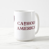 katholischer Amerikaner Kaffeetasse (VorderseiteRechts)