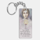 Katholischer Ausweis Religiöser Schlüsselanhänger (Vorderseite links)