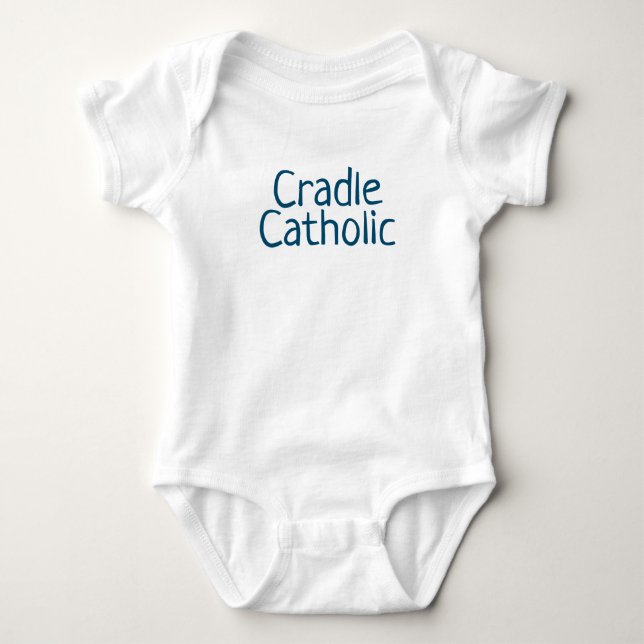 Katholischer Babybodysuit Baby Strampler (Vorderseite)
