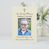 Katholischer Beerdigungsdienst Jesus Gebetskarte Ankündigung (Stehend Vorderseite)