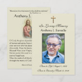 Katholischer Beerdigungsdienst Jesus Gebetskarte Ankündigung (Vorne/Hinten)