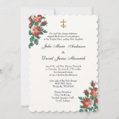 Katholischer Blumenkirchenkirche Empfang kombinier Einladung (Rückseite)