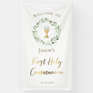 Katholischer erster Olivenhain der Heiligen Kommun Banner