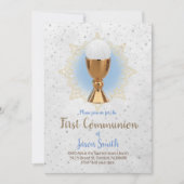Katholischer Erstkommunionschalienwirt Einladung (Vorderseite)