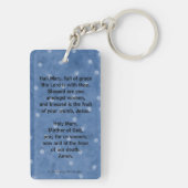 Katholischer Gebets-Schlüsselanhänger Hagel-Marys Schlüsselanhänger (Rückseite)