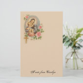 Katholischer gesegnete Jungfrau Mary Jesus Briefpapier (Stehend Vorderseite)
