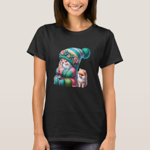 Katholischer Gnom-Opa mit betenden Händen und Pome T-Shirt