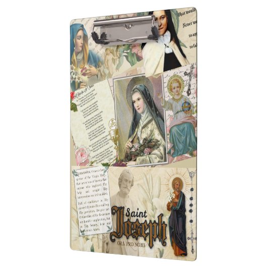 Katholischer Heiliger Joseph Therese, Jungfrau Mar Klemmbrett (Links)
