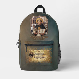 Katholischer Heiliger Thomas von Aquin katholische Bedruckter Rucksack