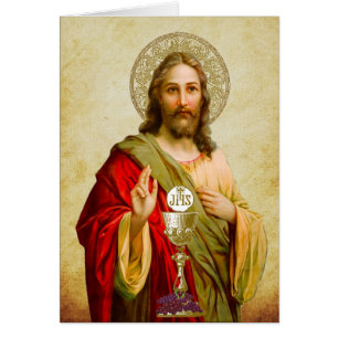 Katholischer Jesus Erste Kommune Chalice Host