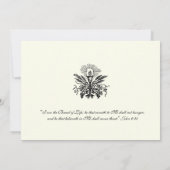 Katholischer Jesus Erste Kommunion Einladungen (Rückseite)