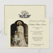 Katholischer Jesus Erste Kommunion Einladungen (Vorne/Hinten)