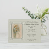 Katholischer Jesus Erste Kommunion Einladungen (Stehend Vorderseite)