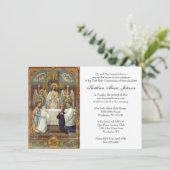 Katholischer Jesus Erste Kommunion Einladungen (Stehend Vorderseite)