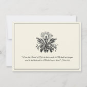 Katholischer Jesus Erste Kommunion Einladungen (Rückseite)