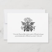 Katholischer Jesus Erste Kommunion Einladungen (Rückseite)