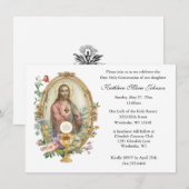 Katholischer Jesus Erste Kommunion Einladungen (Vorne/Hinten)