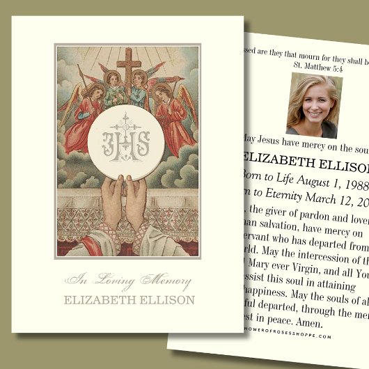 Katholischer Jesus Eucharist Angel Beerdigung Gebe