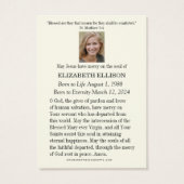 Katholischer Jesus Eucharist Angel Beerdigung Gebe (Rückseite)