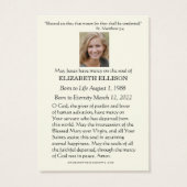 Katholischer Jesus Guter Hirten Beerdigung Gebetsk (Rückseite)