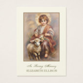 Katholischer Jesus Guter Hirten Beerdigung Gebetsk (Vorderseite)